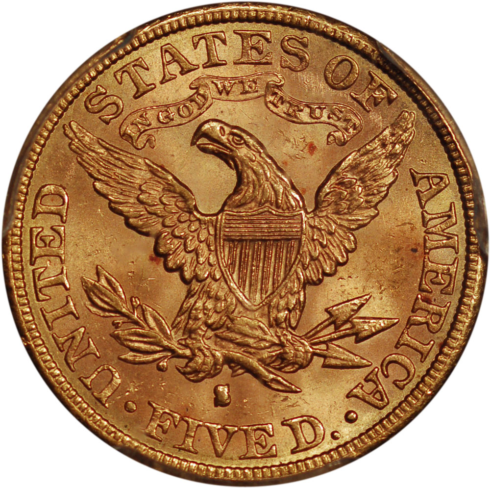 Gold > $5.00 Half Eagle