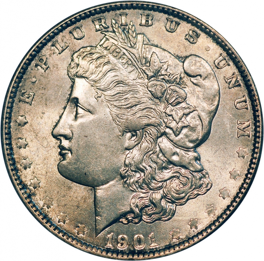 $1.00 1901 Morgan $1 Dollar NGC MS62 PQ