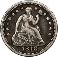 $0.05 / H10c 1848-O Seated Liberty Half Dime - Raw XF Details